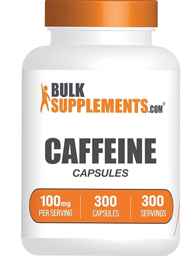 BulkSupplements.com Caffeine 100mg Capsules - Caffeine Supplements ...