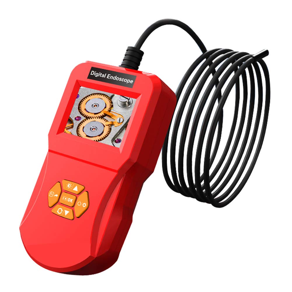 TAOPE Industrial Endoscope, 1.2197inch Focal Distance 2.4inch 0.3 million pixels IPS HD Screen