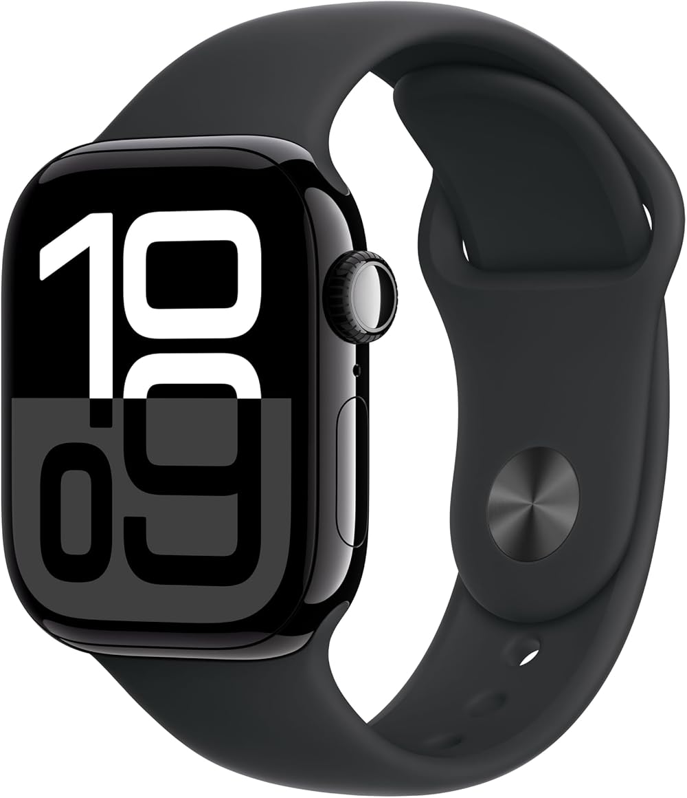 Apple Watch Series 10 GPS 42mm Jet Black Aluminium Ink Sport Loop One Size