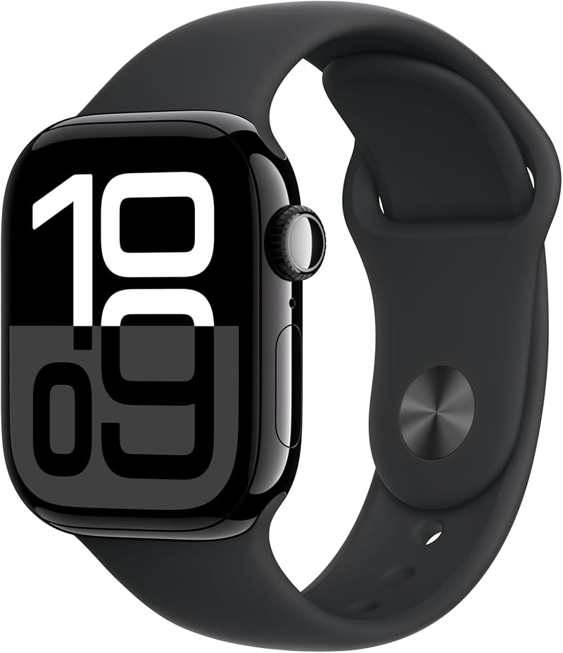 Apple Watch Series 10 GPS 42mm Jet Black Aluminium Ink Sport Loop One Size