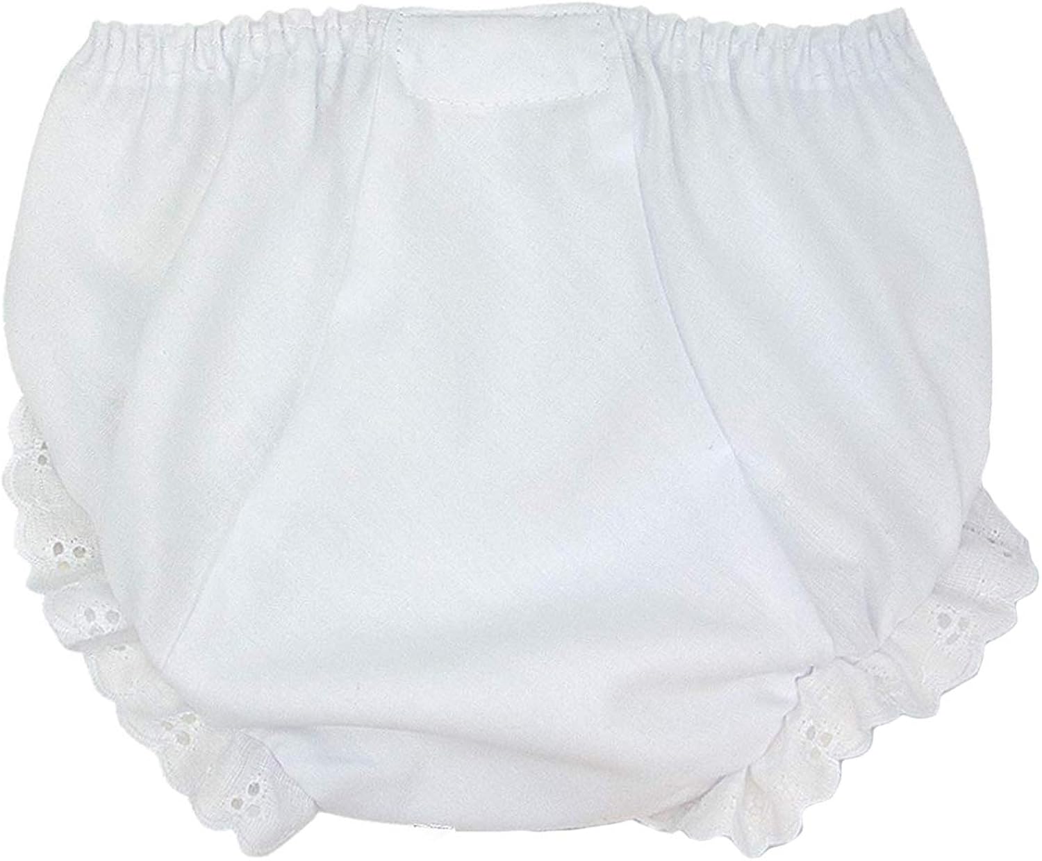 I.C. Collections Baby Girls White Double Seat Diaper Cover
