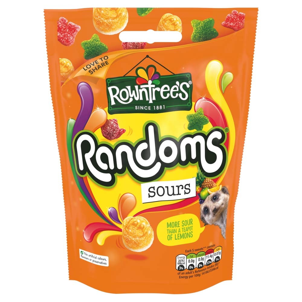 Randoms Sours Sweets Sharing Bag Imported From The UK