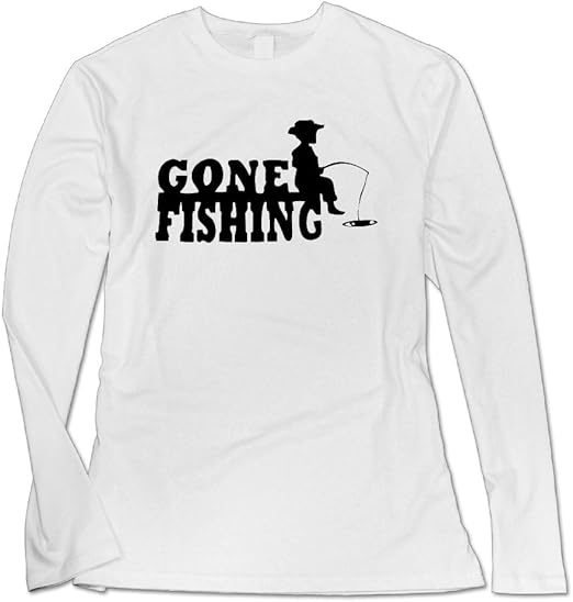 Women's GONE FISHING Boy Long Sleeve T Shirt Fashion Amazon.ca