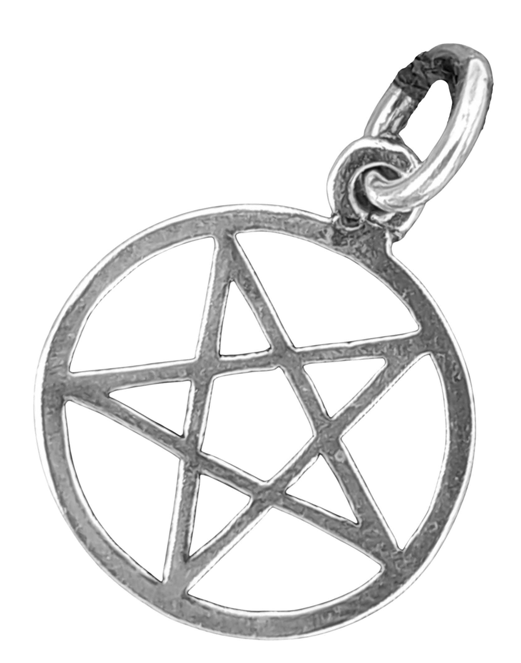 Pentagram pendant in 925 sterling silver, no. 52