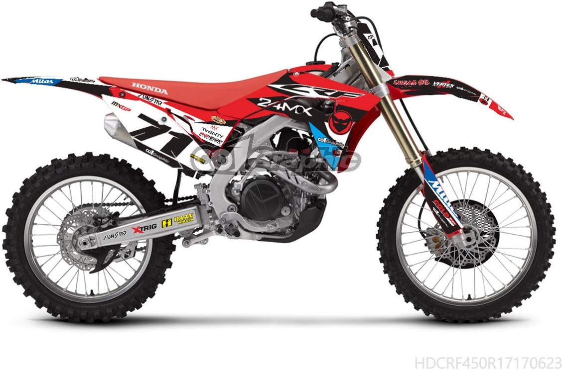 GRAPHICS DECALS STICKERS FULL KIT FOR HONDA CRF250R 2018-2019 CRF450R 2017-2019