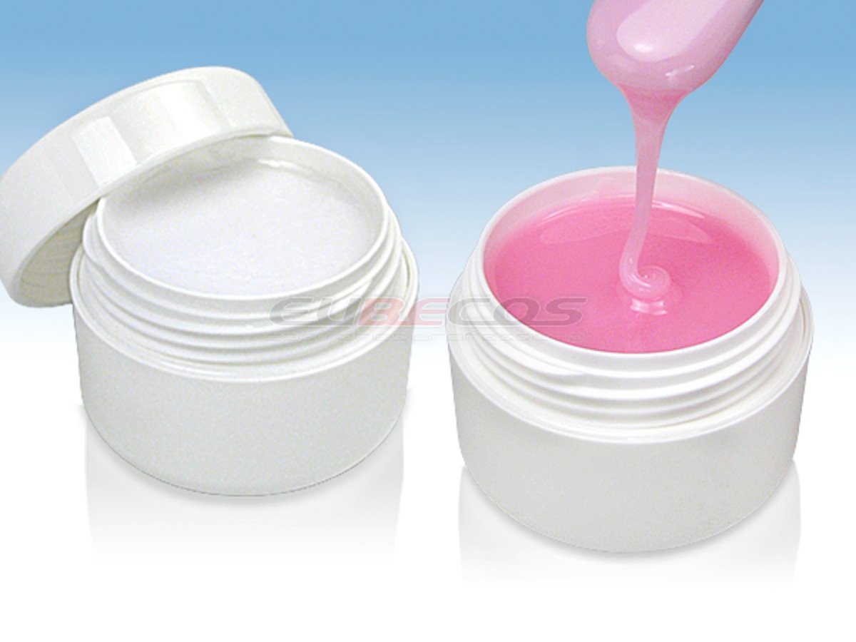 EuBeCos Gel Euro-French PINK-milky - 5ml - UV - Gel in STUDIO QUALITY - MADE IN GERMANY!
