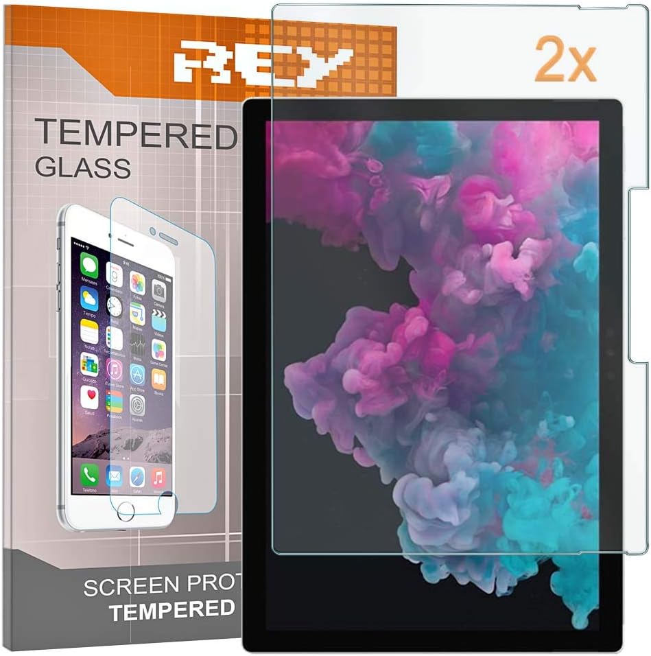 REY Screen Protector for MICROSOFT SURFACE PRO 4 (12.3"), Tempered Glass Film, Premium quality