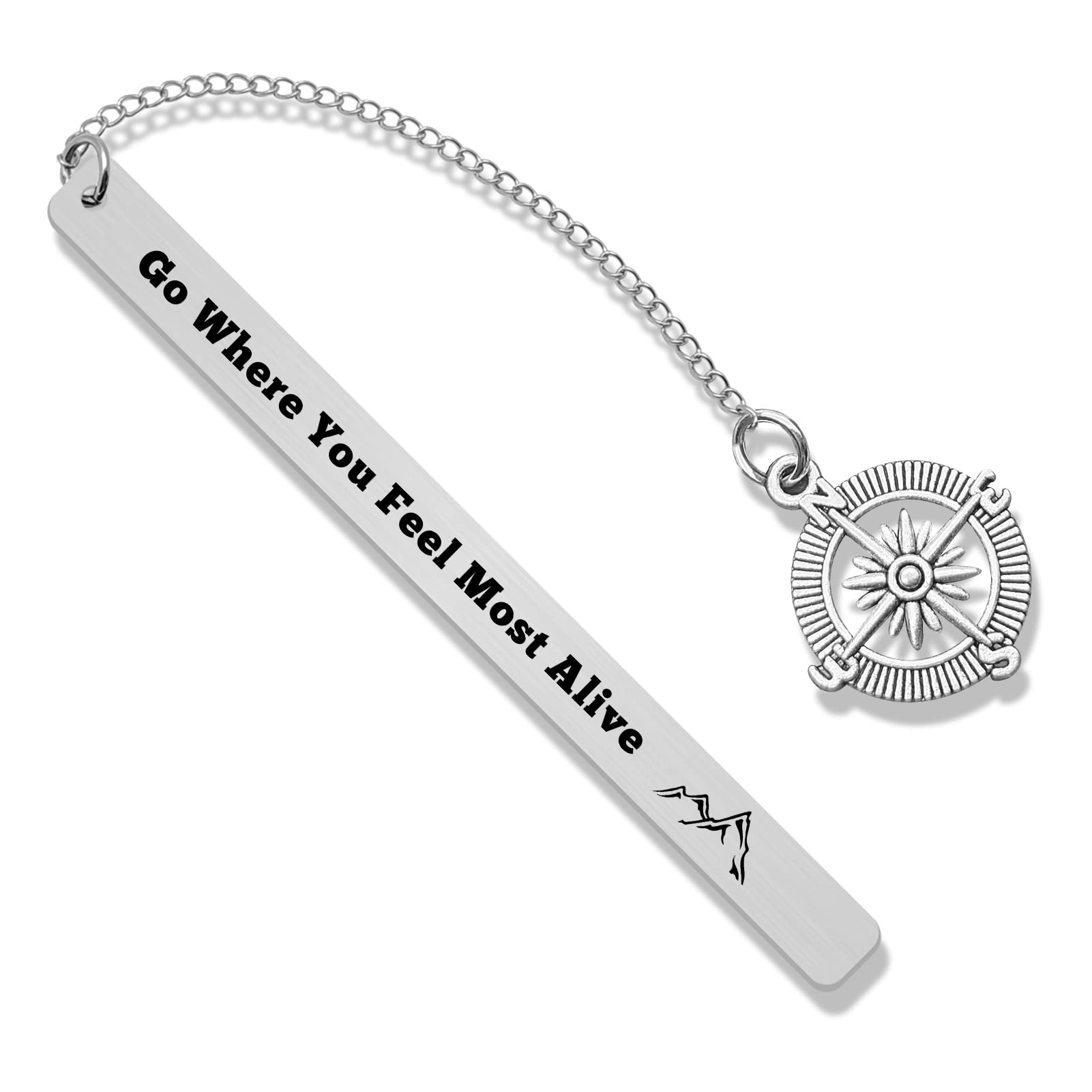 Mountain Lover Gifts Adventure Bookmark Nature Lover Gifts Traveler Gifts Reading Gifts Bookmarks for Book Lovers Reader Gifts Page Markers for Skiers Hikers Campers Climbers Inspirational Gift