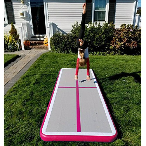 EZ GLAM Inflatable Tumbling Gymnastic Air floor Mat Track Cheerleading