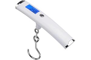 CYBERDYER Digital Luggage Weight Scale High Precision Scale with 110lbs / 50kg Capacity Portable Handheld Scale for Outdoor Travel Accessories Cover Backlit LCD Digital Display (Luggage Weight Scale)