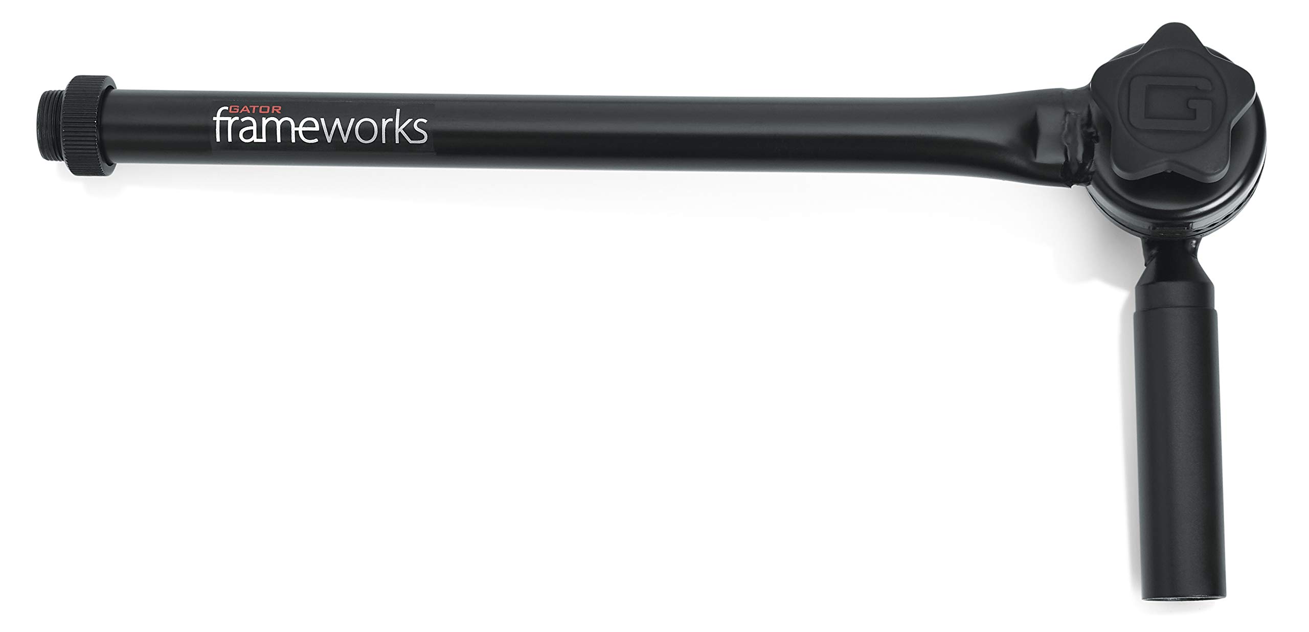 Gator Frameworks Adjustable Angled Mini Boom Arm with Interlocking Design; 9" Boom Arm (GFW-MIC-CLMPBM9)