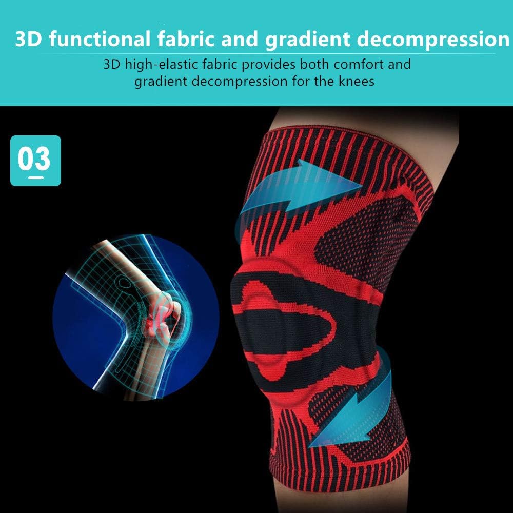NEENCA Knee Brace,Knee Compression Sleeve Support with Patella Gel Pad & Side Spring Stabilizers,Medical Grade Knee Protector for Running,Meniscus Tear,Arthritis,Joint Pain Relief,ACL,Injury Recovery: Sports & Outdoors