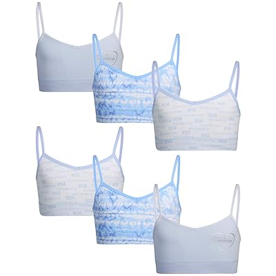 Buy Bebe Girls Training Bra Crop Cami Sports Bralette With Adjustable Straps 6 Pack Online In Indonesia B08t1xjsgs