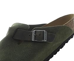 Birkenstock Men's Boston Clogs, Thyme, Green, 12