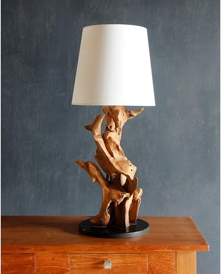 Mobel Bressmer Teakholz Tischlampe Ikal 70 Cm Handarbeit Teak Massiv Treibholz Tischleuchte Nature Driftwood Treibholzlampe Schwemmholz Unikat Amazon De Kuche Haushalt