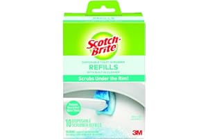 Scotch-Brite Disposable Toilet Scrubber Refills, Removes Rust & Hard Water Stains, 10 Disposable Refills Blue