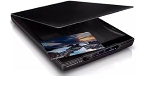 A4 Large Format Flatbed Scanner, Document & Photo & Book Scanner, Frameless, Auto-Scan, 4800 Dpi Optical Resolution, 9.9sec F