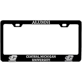 Central Michigan University Alumni Engraved Metal License Plate Frame Officially Licensed Black