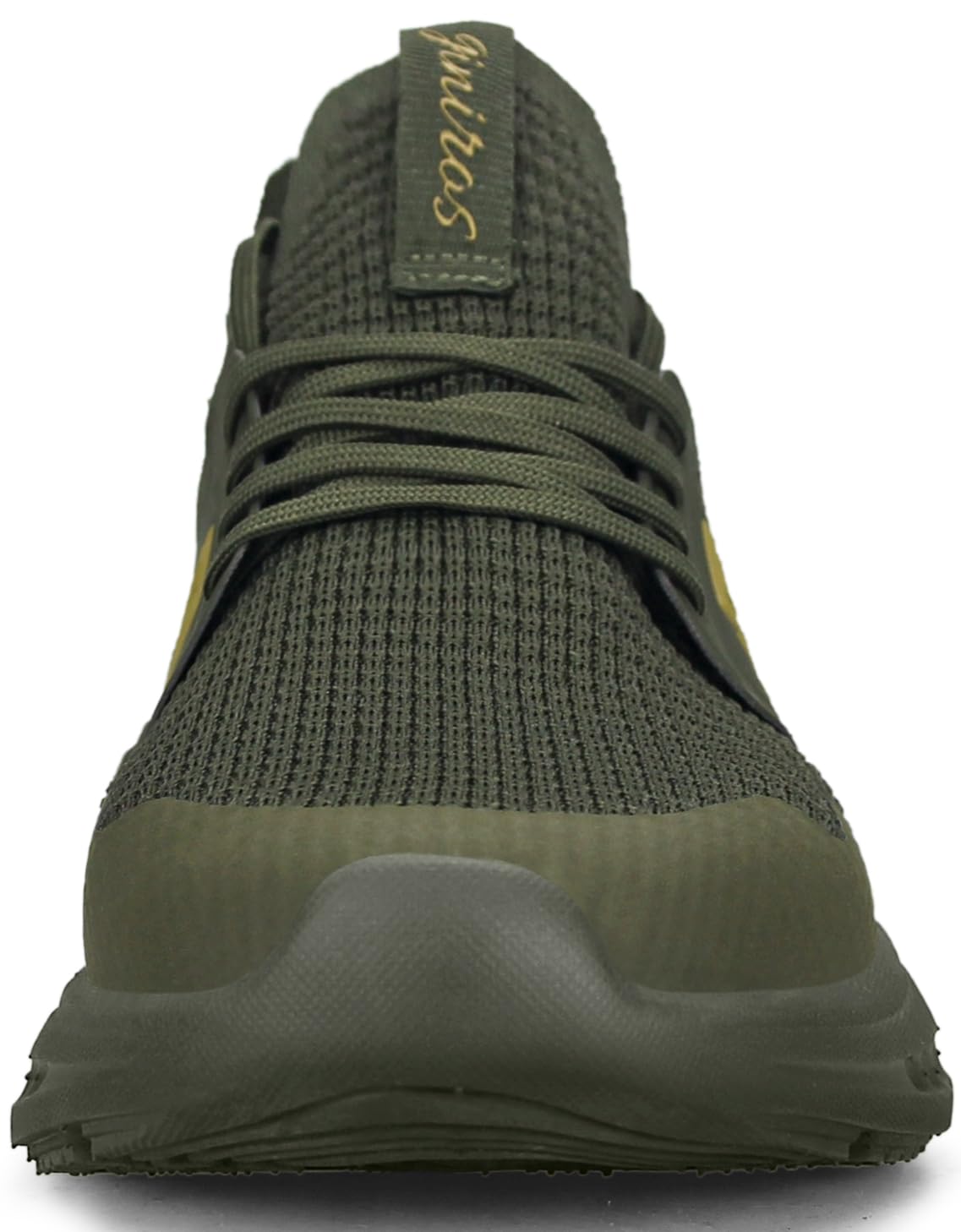 Giniros Herren Sneaker Atmungsaktiver Leicht Schuhe für Outdoor Grün 46 3