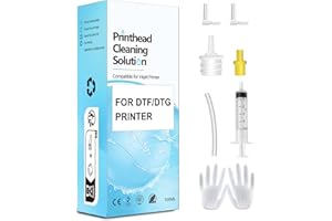 FOSGOIT DTF Cleaning Solution for All DTF DTG Printers 100mL, Printhead Cleaning Fluid for Direct Transfer Film Printer ET-8550 XP-15000 L800, DTG Cleaning Solution for Direct to Garment Printer L1390 L1800