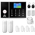 PGST Security Alarm System 99+3 Zone Auto Dial WiFi+GSM/4G Home Burglar Security Wireless GSM Alarm System Detector Sensor Kit Remote Control,Smart Life Tuya APP,NO Monthly Fees