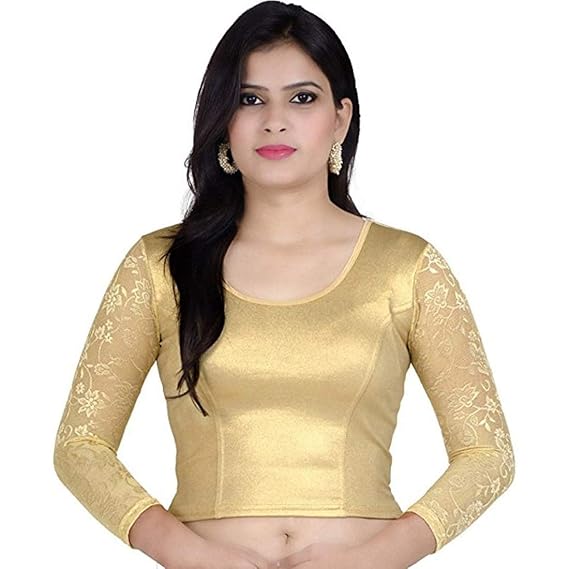 stretchable blouse 28 to 46 size cotton lycra For Women