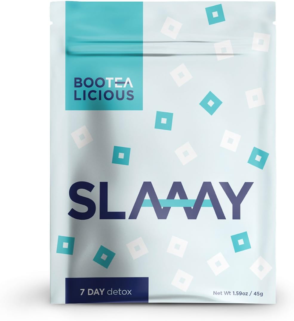 Pace Brands - Bootealicious Slaaay 7 Day Detox Tea | 100% Natural Weight Loss Tea | Fight Bloating, Release Toxins, Cleanse Digestive System, Help Slim You Down | Without Laxatives | Loose Leaf 45g