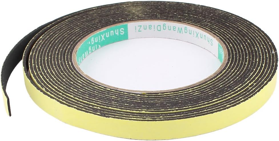 Sourcingmap Sealing Foam Tape 10mm Wide 1.5mm Thick 5m/16.4ft Long