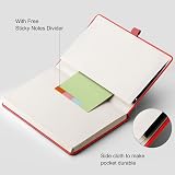 RETTACY A5 Lined Hardback Notebook 2 Pack 376 Pages 100gsm with Dividers view 5