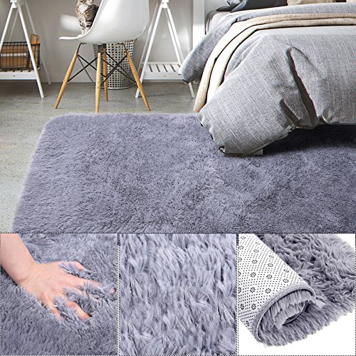 image for Queenmore Shag Modern Indoor Outdoor Area Rugs, ULTRA SOFT Runner for 
