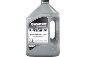Quicksilver Premium Plus 2-Stroke Synthetic Blend Marine Engine Oil, 1 Gallon
