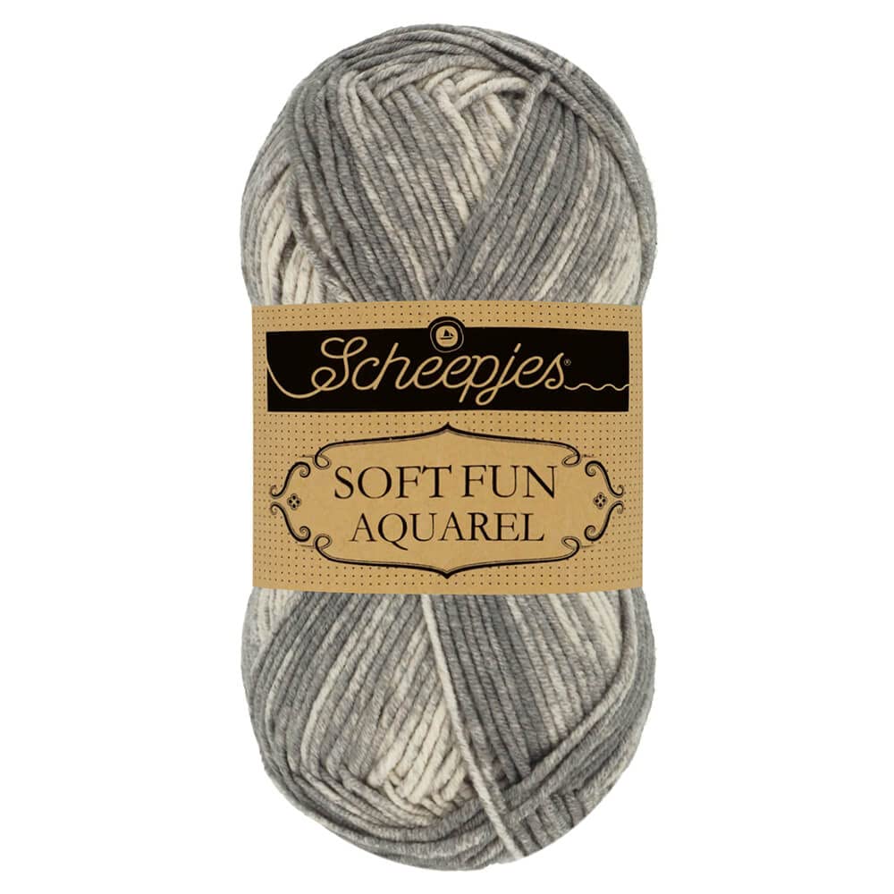 Scheepjes Softfun Aquarel 1x50g - 806 Cityscape, Grey Crochet and Knitting Yarn