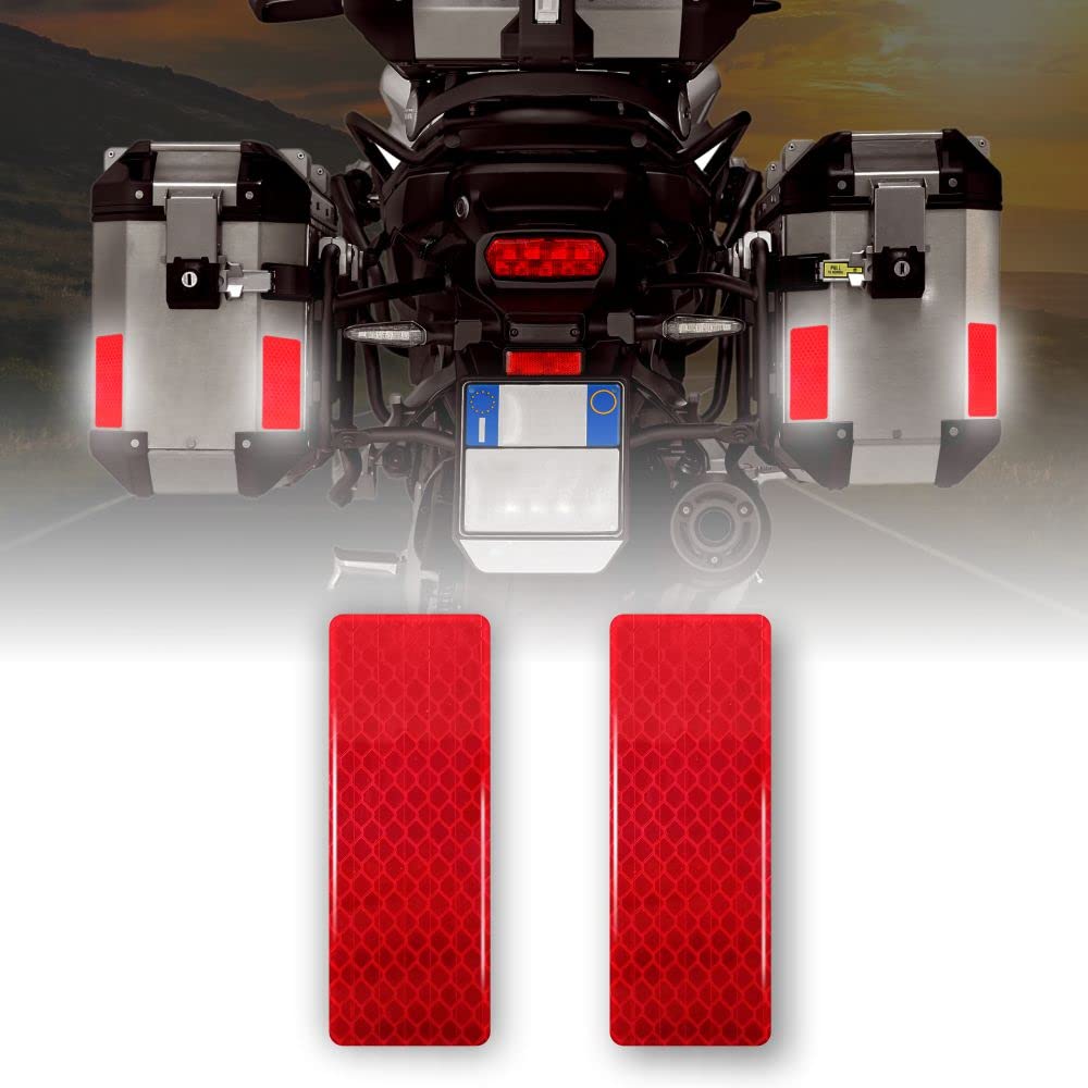 3D Diamond Refractive Stickers, Red, Set of 2 Pieces