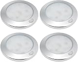 Dream Lighting 12V LED Ceiling Lights 4 Pack Dimmable Warm White 3000K Chrome