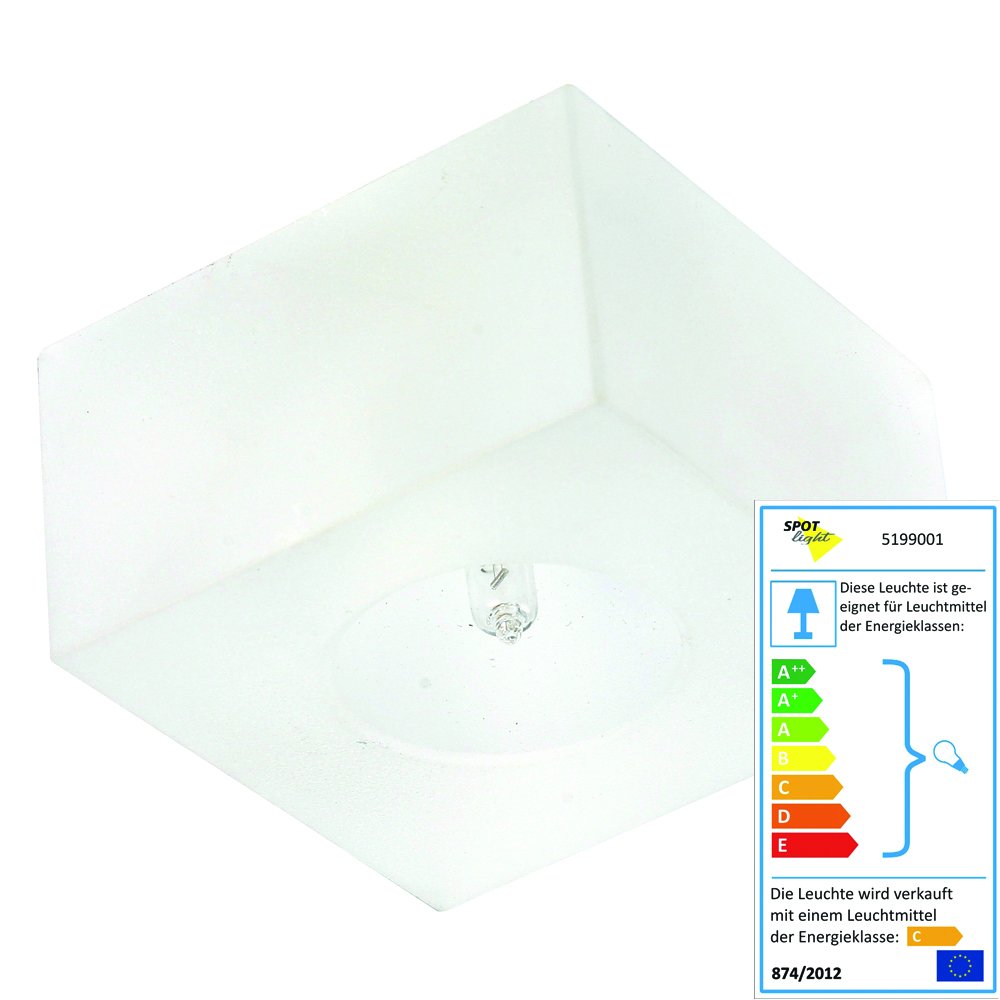 Recessed Spot Light, 2 Aldream Pattern, 1 x G9 28 W IP20 Chrome/White 5199001