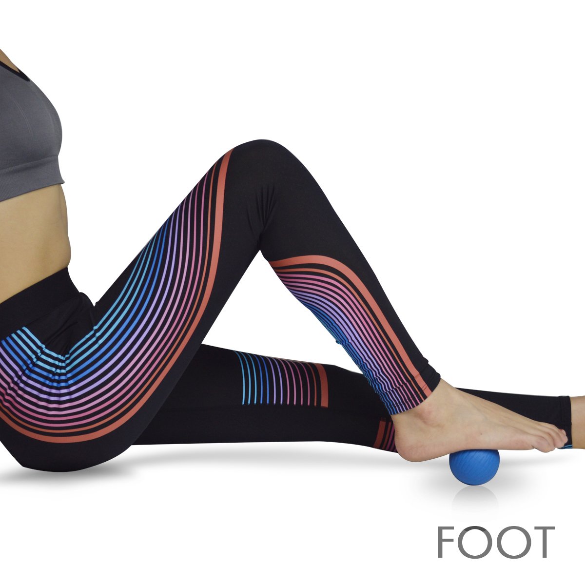 Your Choice Yoga Massage Balls Trigger Point Therapy balls Myofascial Release Lacrosse Ball, 2 Firm Balls & 1 Hand Strengthener Grip Ring Set for Foot, Back, Glute, Neck Massager