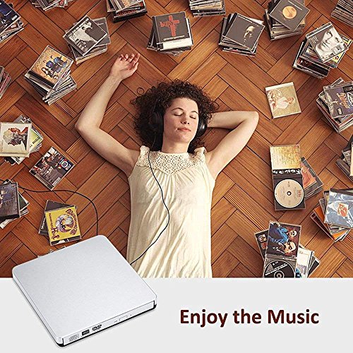 YAHEY External CD Drive USB 3.0 Ultra Portable Storage Drive, External DVD Player/Writer/Burner CD DVD RW Drive for Apple Macbook, Macbook Pro or Other Laptop/Desktops Win10 - Thumbnail 5