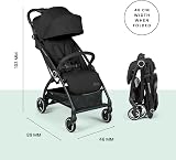 Ickle Bubba Aries Autofold Stroller Black view 3