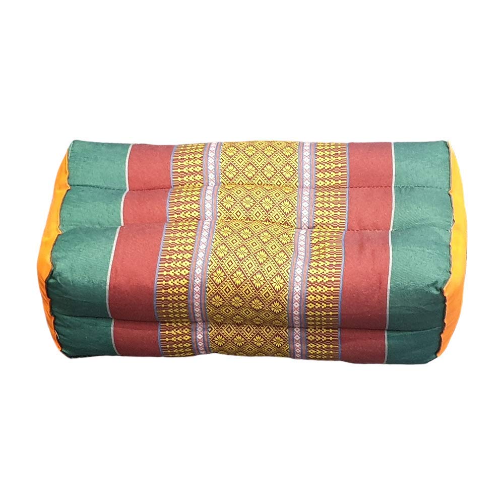 VIE Naturals Traditional Thai Kapok Yoga/Meditation Block/Cushion Size 35x15x12cm - Assorted Colours