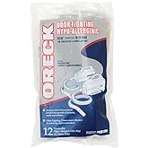 Oreck Vacuum Cleaner Bags for Handheld Vacs, Pack of 12, White, Hypo-Allergenic, Part # PKBB12OF, Oreck Odor Fighting Vacuum Bags