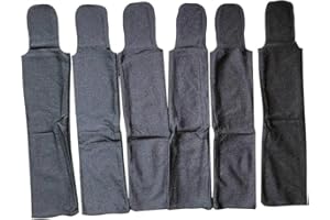 RANCH HAND STORE Ranch Hand Horse Mane Bags - Protect Horse's Mane from Wind, Sun & Mud - Prevents Tangles, Rubbing Out and Breakage - Made with Nylon - Easy to Use and Washable - Set of 6 (XL-Black)