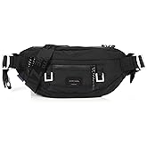 ZIMEGO Tactical Crossbody Sling Bag Waist Fanny Pack – Perfect for Travel and Short Trip, WR Black