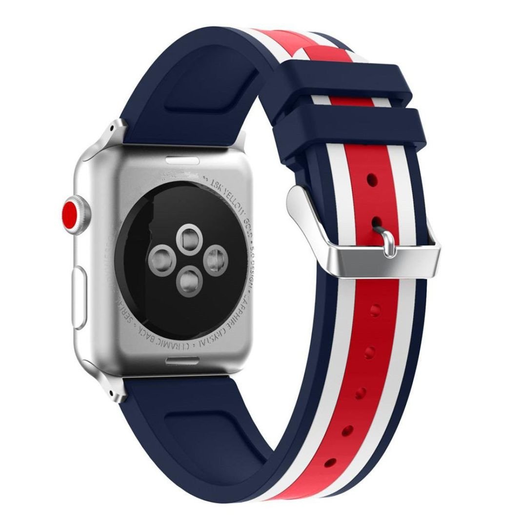 AISPORTS Compatible for Apple Watch Strap 49mm 46mm 45mm 44mm 42mm Silicone, Soft Sport Wristband Metal Buckle Bracelet Replacement Strap for Apple Watch Ultra 2/Ultra/Series 10/9/8/7/6/5/4/3/2/1/SE