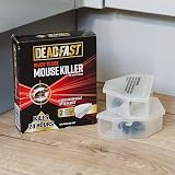 Deadfast Ready to Use Pre-Baited Mouse Killer Bait Station Twin Pack White view 3