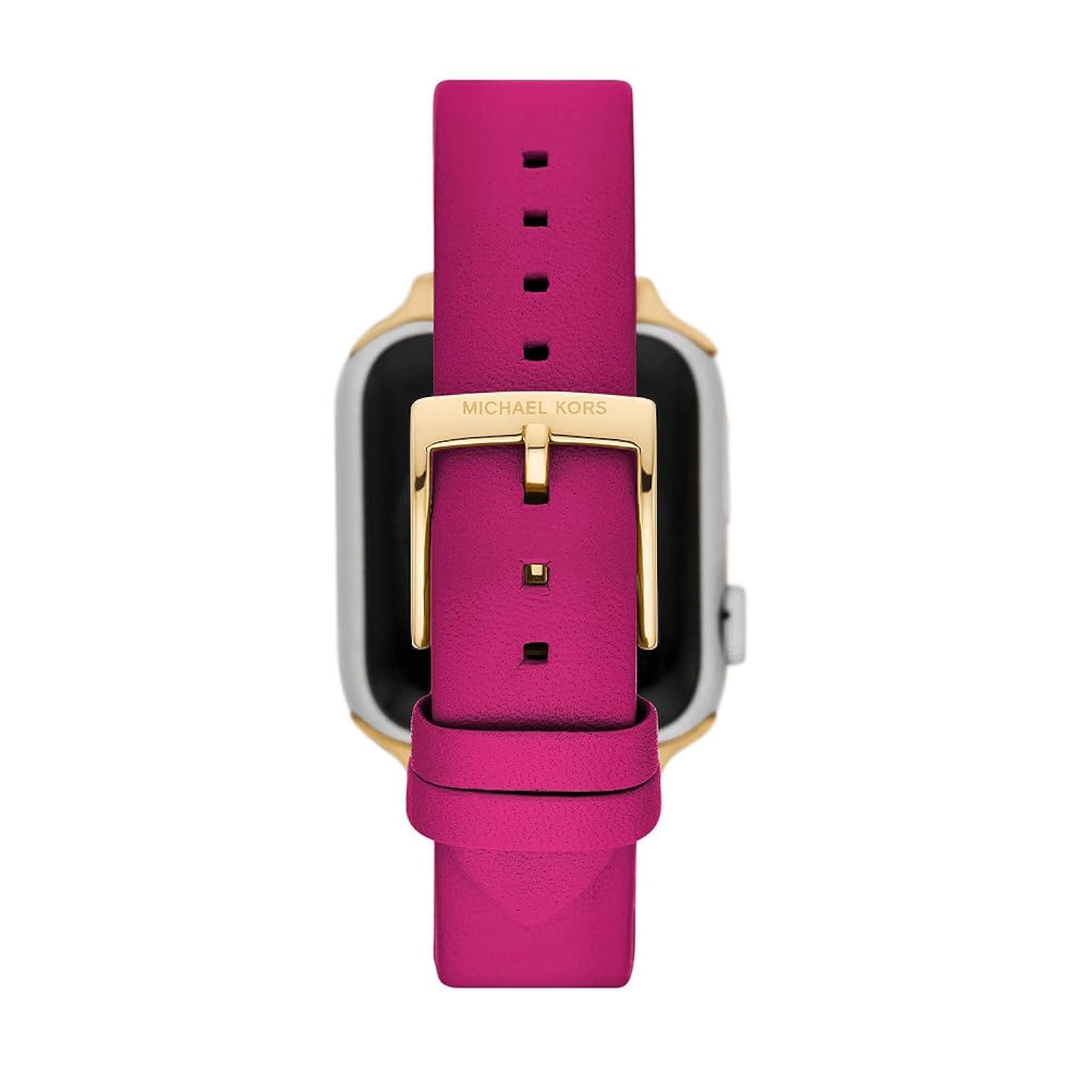Michael Kors Watch for women bands for Apple Watch movement case size with a leather strap MKS8061E, Pink, 38/40/41MM:42/44/45/49MM-20MM, Casual