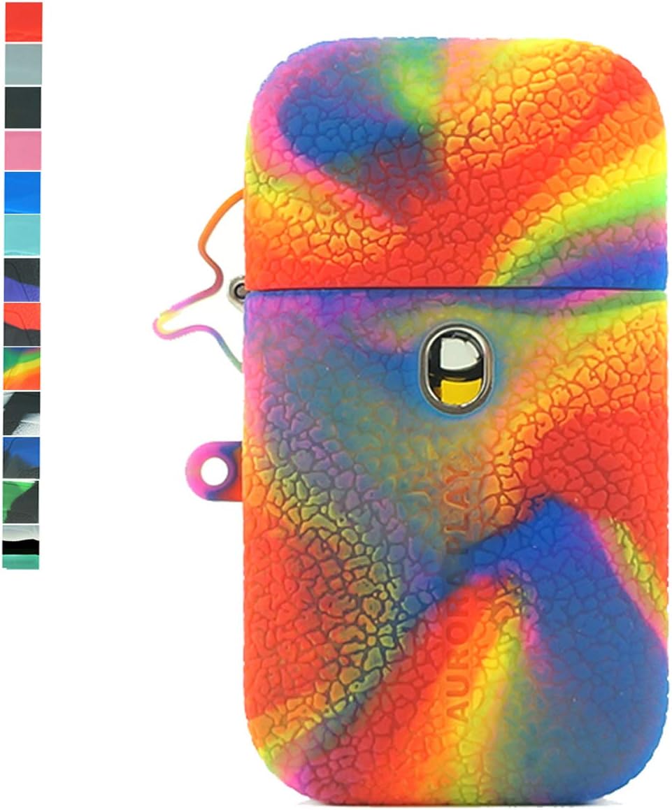 Lononvie 1pcs Protective Case for Vaporesso Aurora Play,Silicone Case Sleeve Cover Shield Wrap(Rainbow)