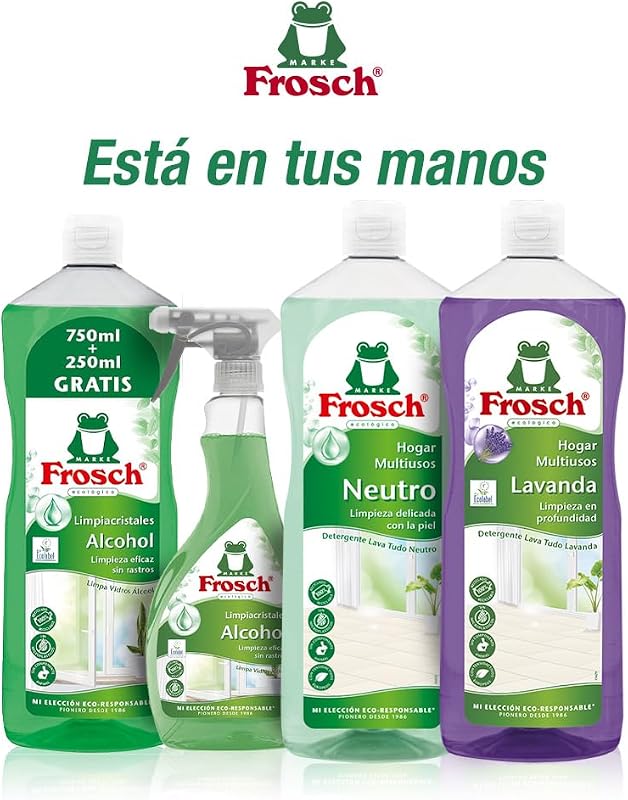- Limpador de vidro ecológico com álcool, limpeza eficaz do vidro e superfícies lisas - 500 ml