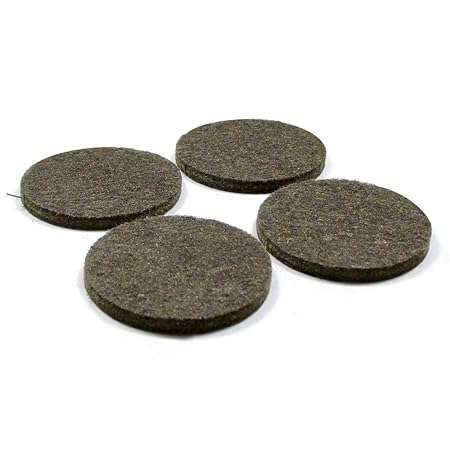 ajile 16 Pcs Round Adhesive Felt Pads 50 mm Diameter Brown for Chair Leg (2 Sheets of 8) Floor Protection for Wooden Floor Round Stick-on Furniture Slide Glide PAR850x16-FBA s