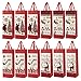 Juvale 12 Pack Christmas Wine Bottle Gift Bags Bulk with Handle for Holiday Presents, Xmas Reindeer & Santa Claus Design, 4 x 5 x 13.5 in