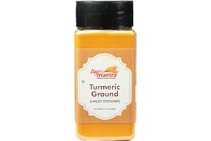 Agro Mantra Turmeric Powder 3.17 oz (90g) Pure & Natural Haldi, Vibrant Golden Color, Rich Flavor, Sourced from Sangli, India for Curries, Soups, Marinades, Smoothies & Golden Milk, No Additives